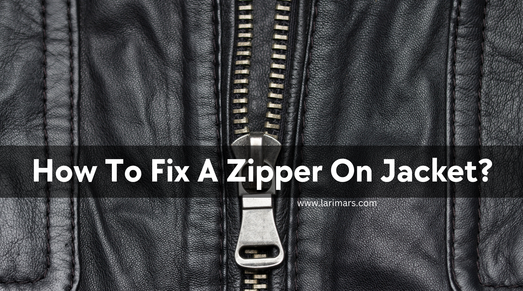 How to fix a zipper
