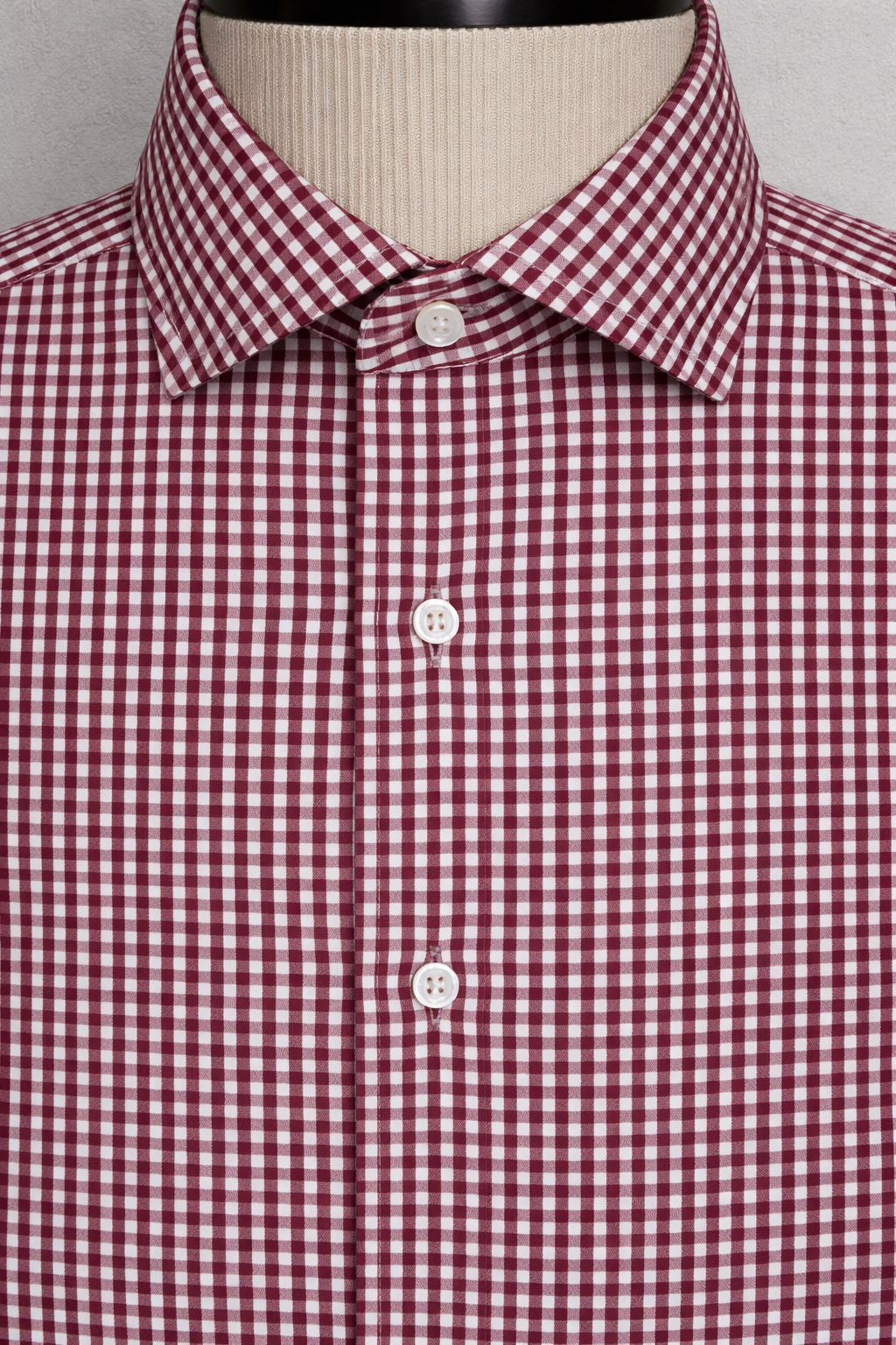 Red Mini Gingham | Cotton Shirt