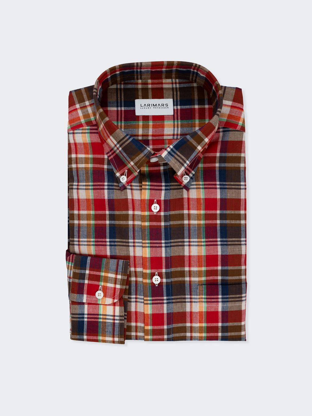 Red & Brown Madras Check