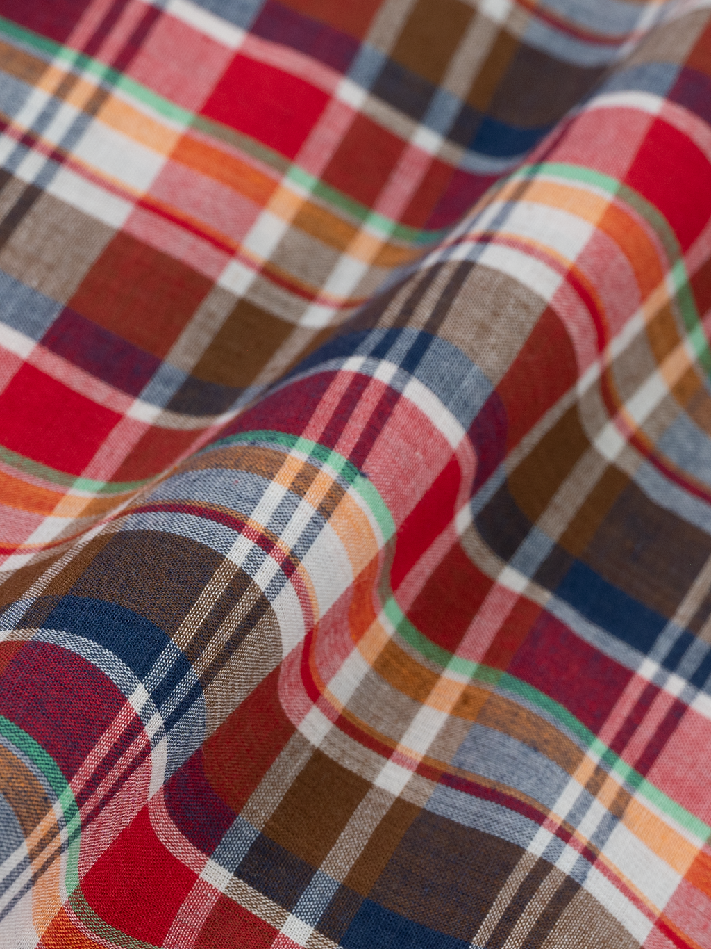 Red & Brown Madras Check
