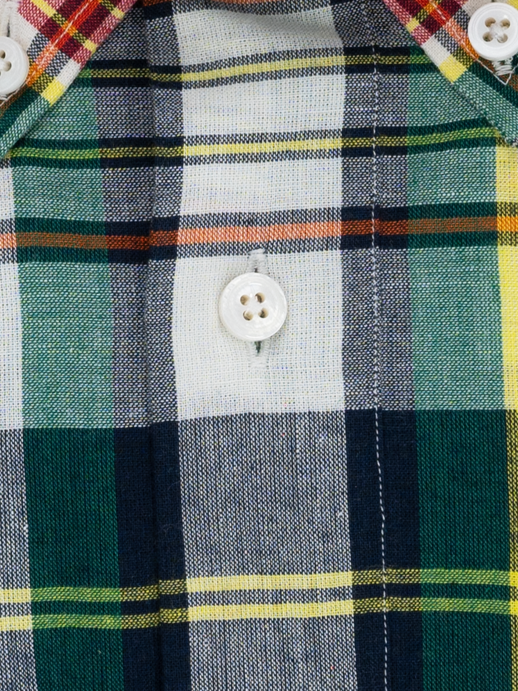 Green & Orange Madras Check