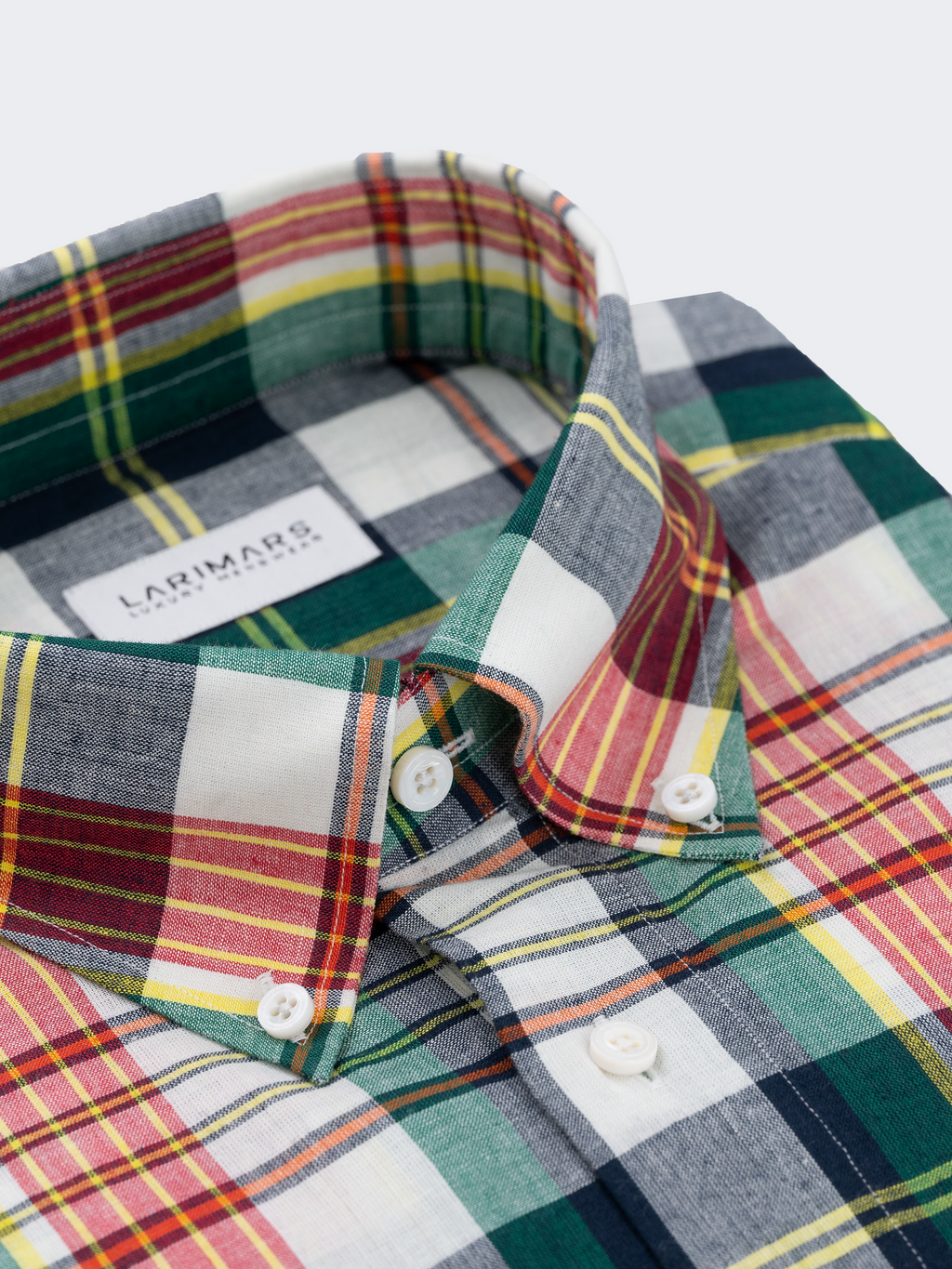 Green & Orange Madras Check