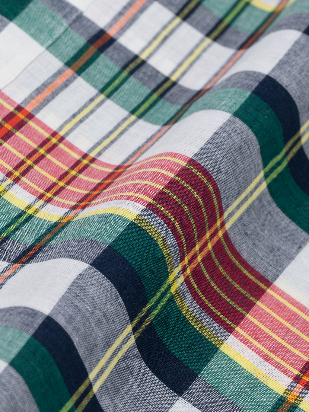 Green & Orange Madras Check