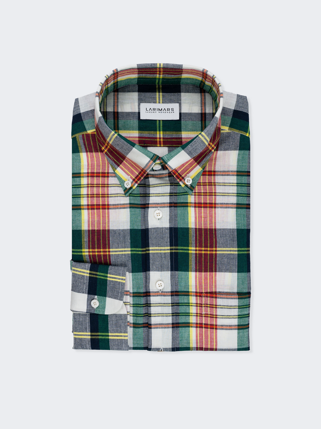 Green & Orange Madras Check