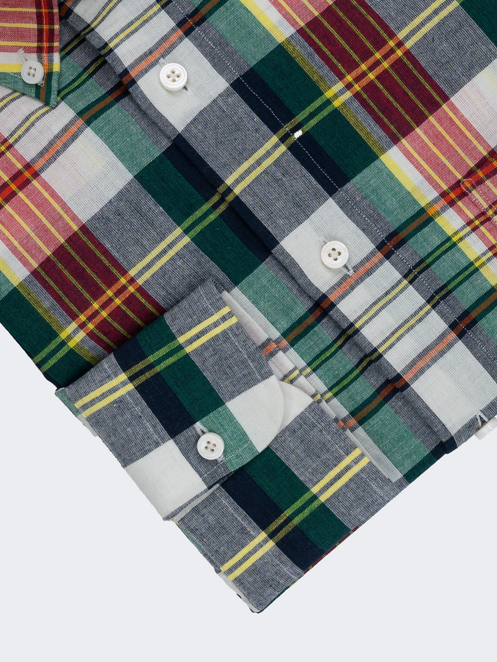 Green & Orange Madras Check