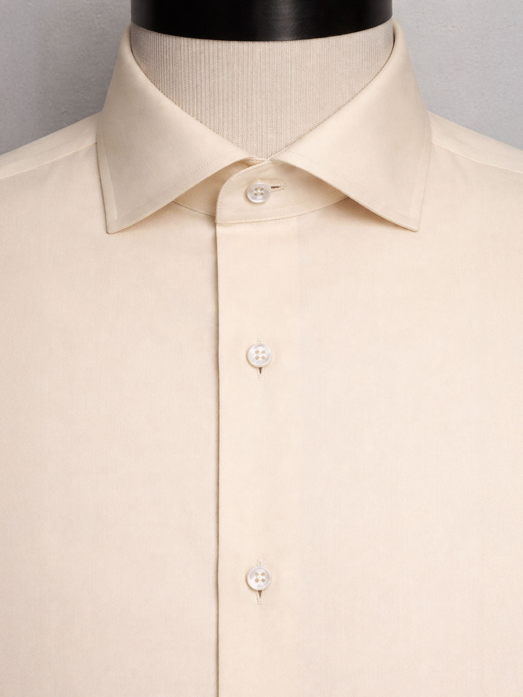 Beige Satin | Cotton Shirt