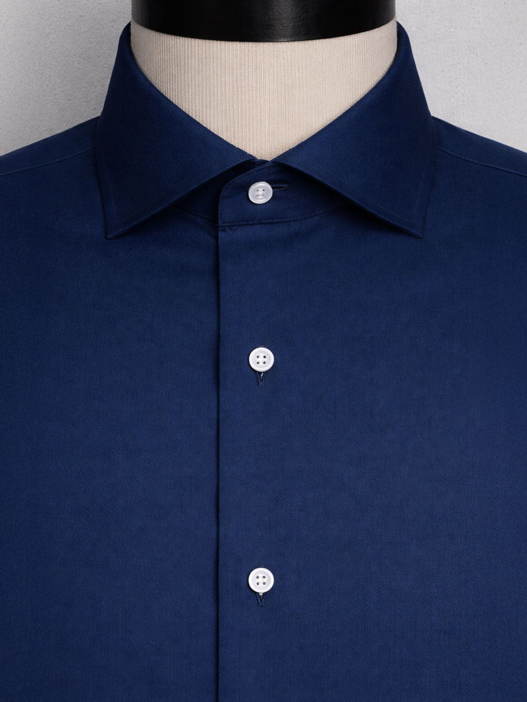 Navy Blue Poplin | Cotton Shirt