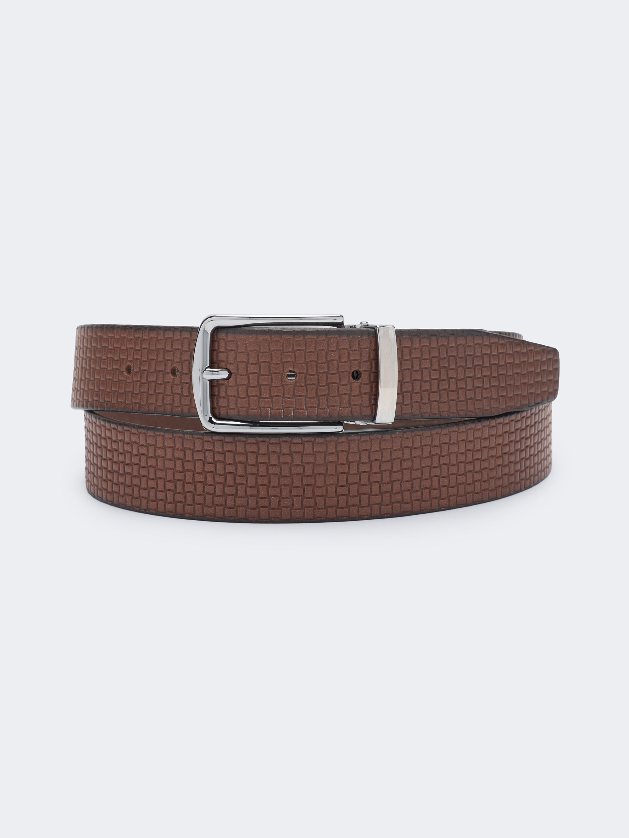 Cognac - Ceinture en cuir italien