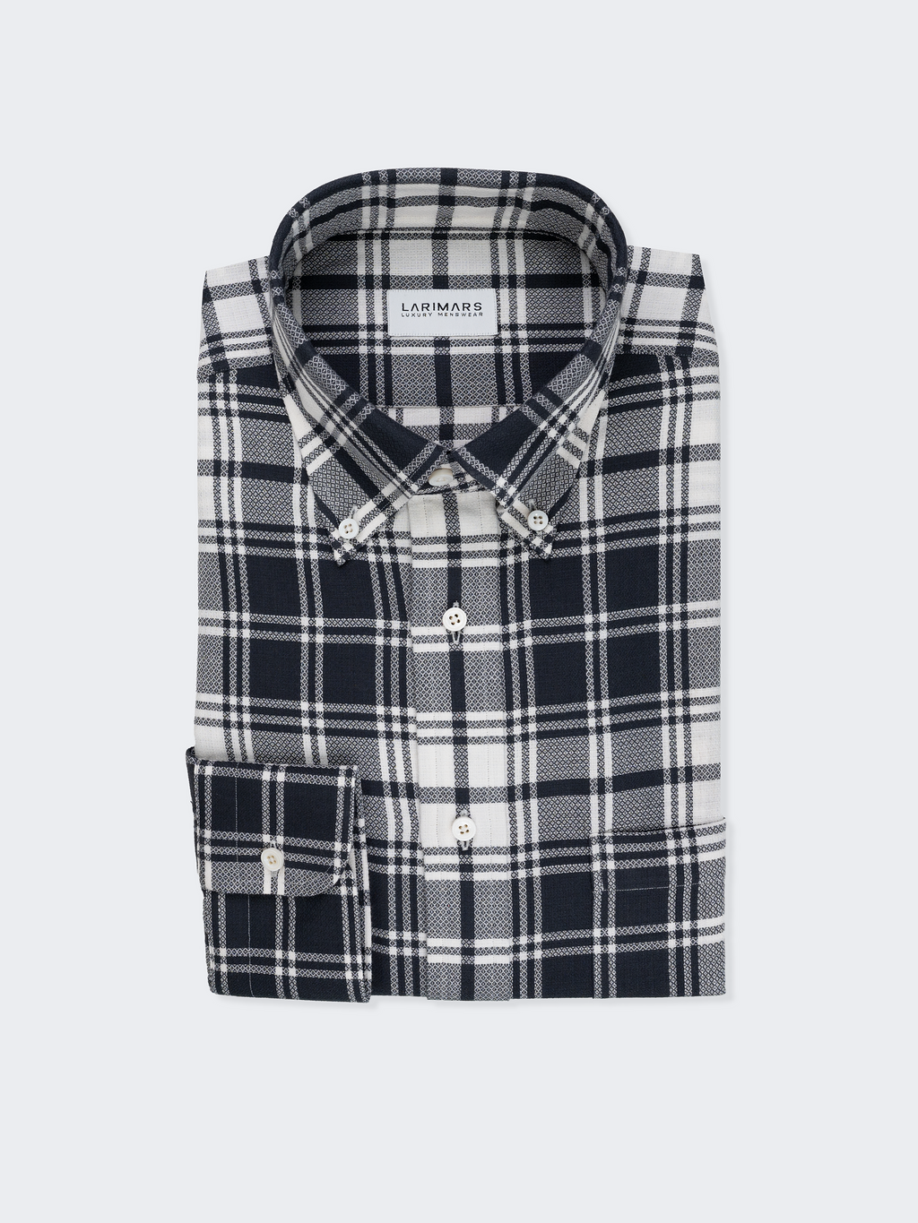 Madras gris à carreaux