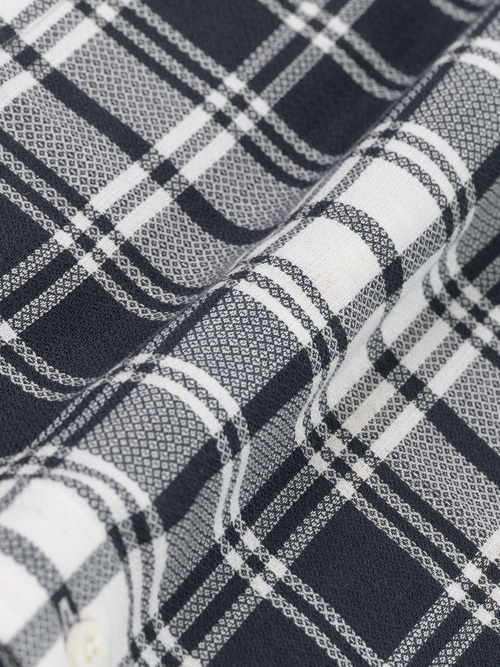 Madras gris à carreaux