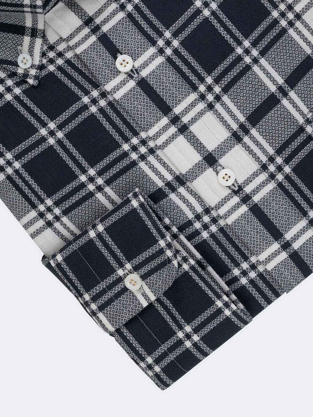 Madras gris à carreaux