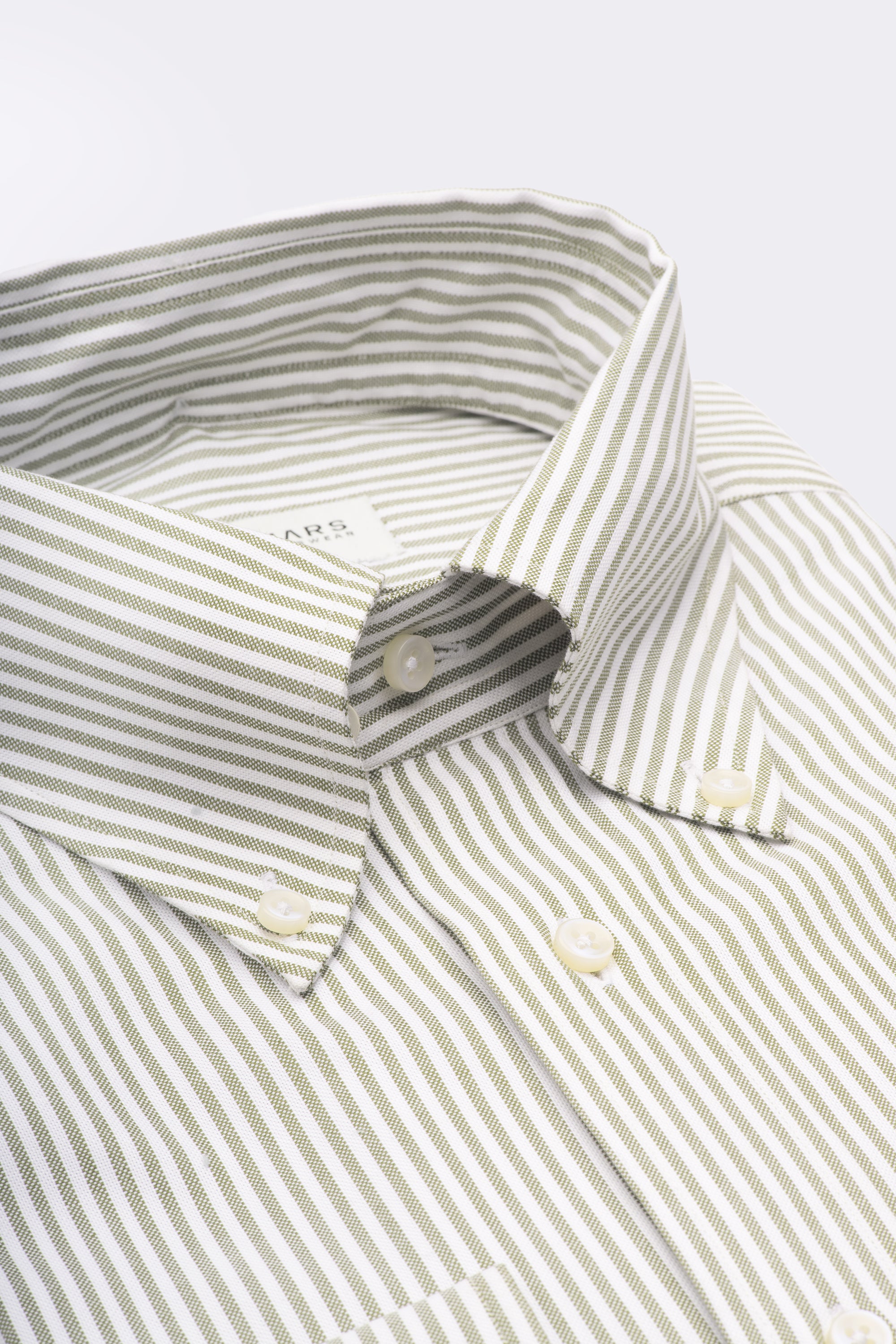 Olive Stripe Oxford | Button Down