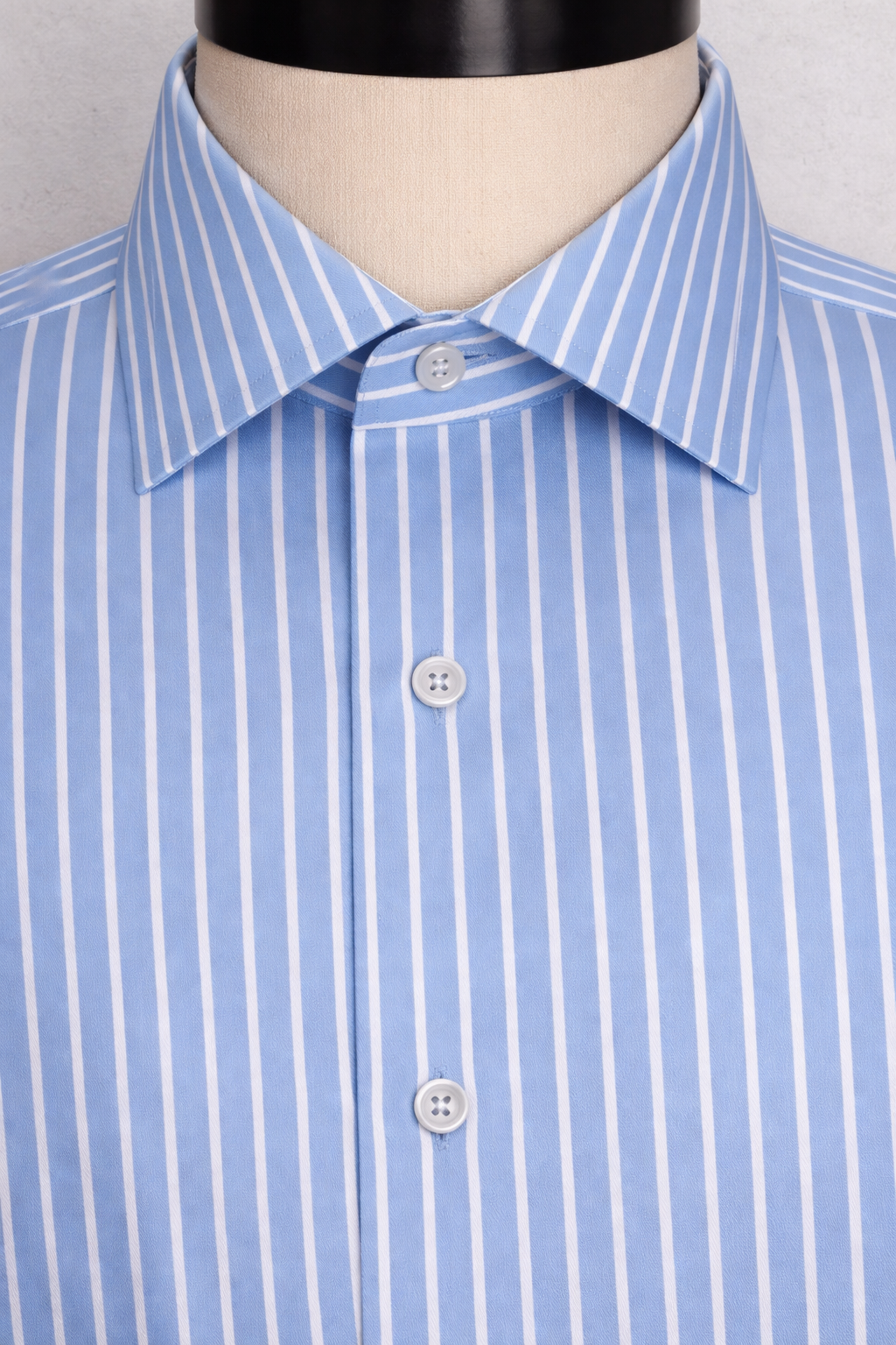 Medium Blue Reverse Stripe | Cotton Shirt
