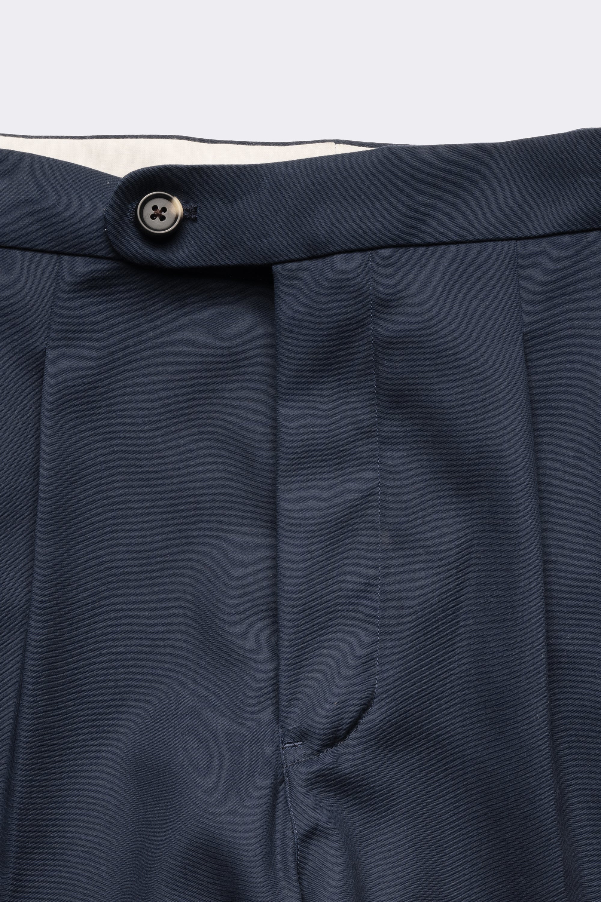Blue Cotton Chino | Side Tabs