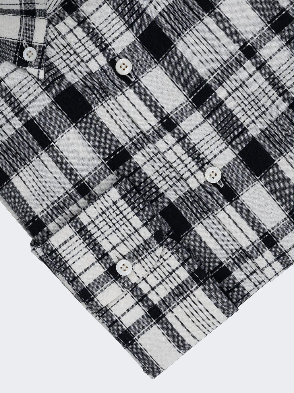 Black & White Madras Check