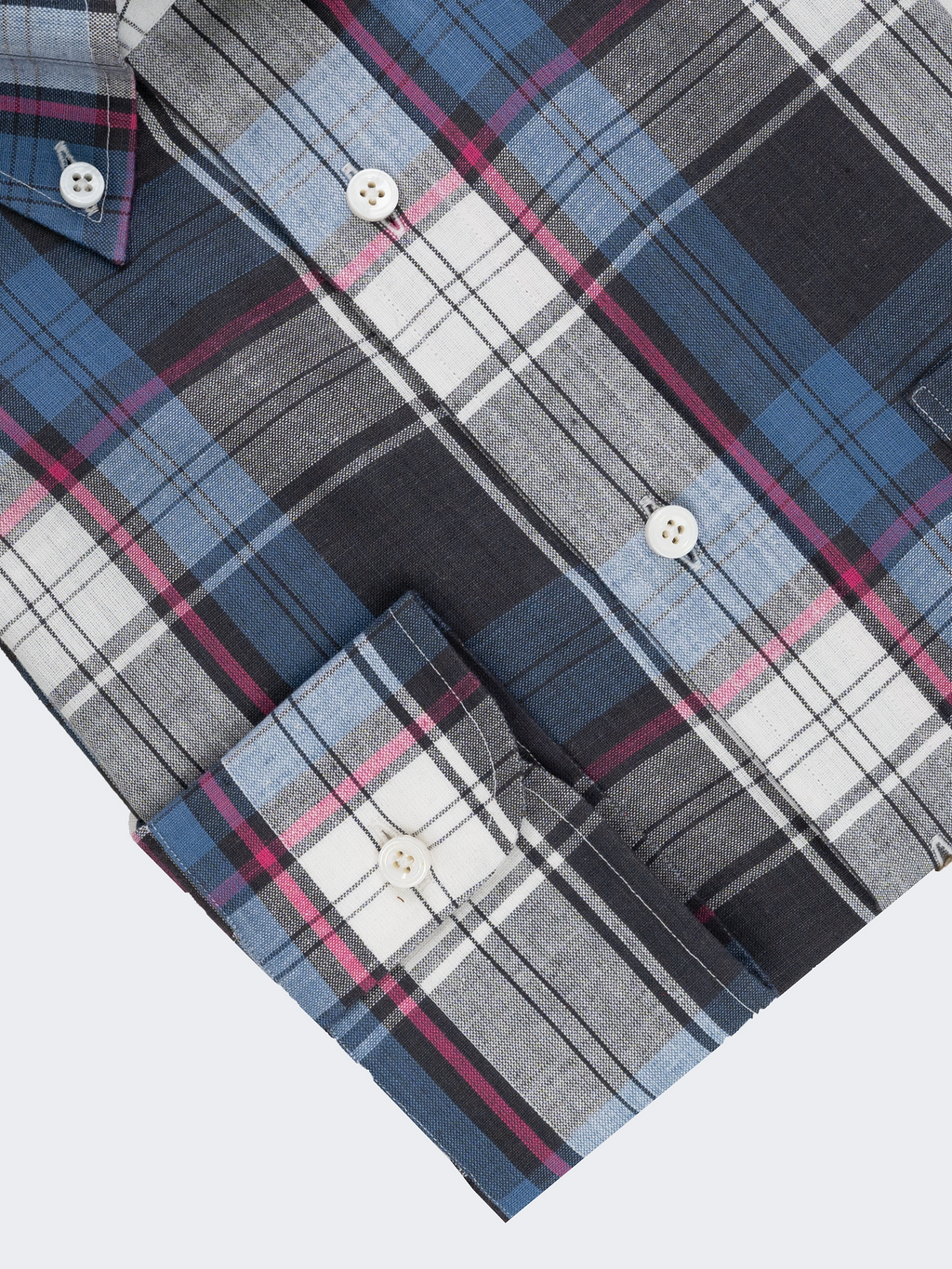 Blue & Grey Madras Check