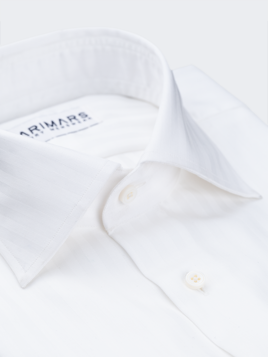 White Wide Stripe | Non Iron