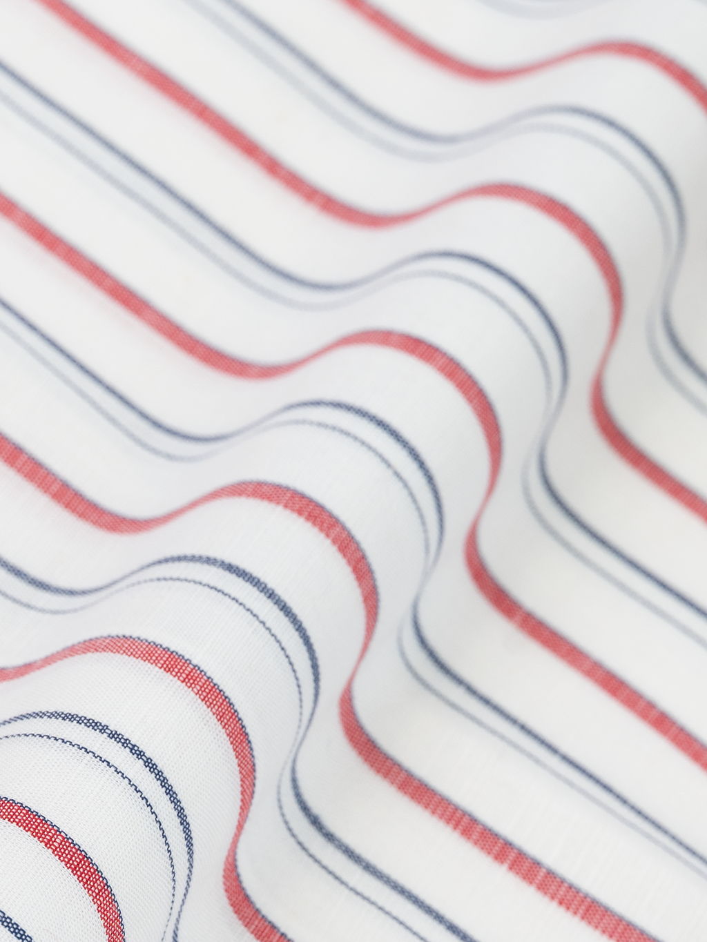 Red & Blue Wide Stripe | Half Sleeve
