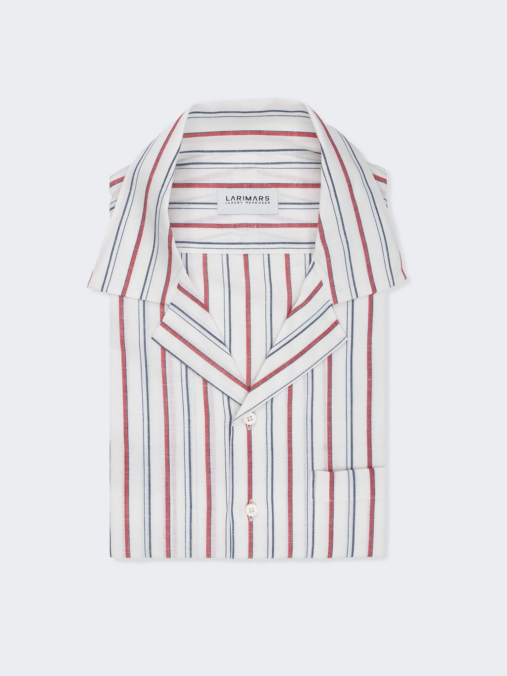 Red & Blue Wide Stripe | Half Sleeve