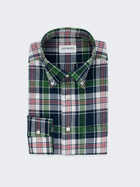 White & Green Madras Check