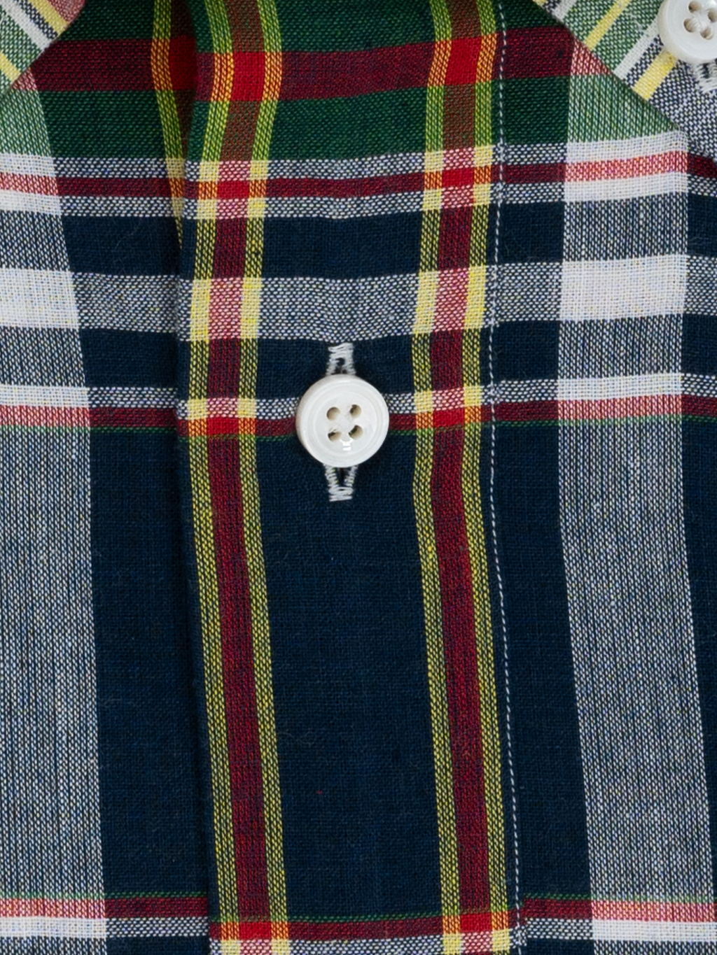 Navy & Red Madras Check