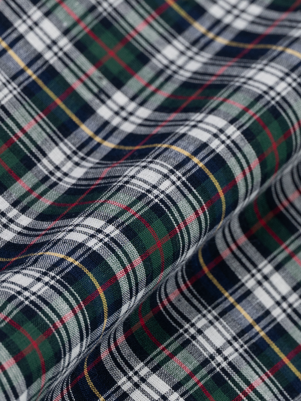 Carreaux Madras noirs et verts