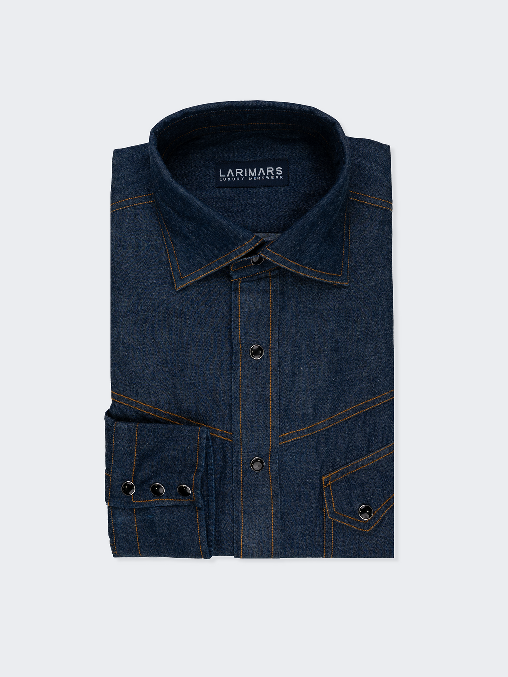 Enzyme Wash | Triple Stack Button | Western Denim
