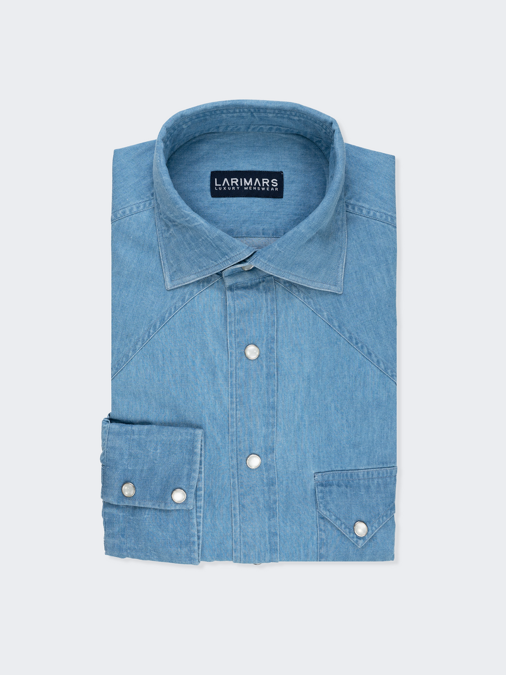 Light Wash | Double Stack Button | Western Denim