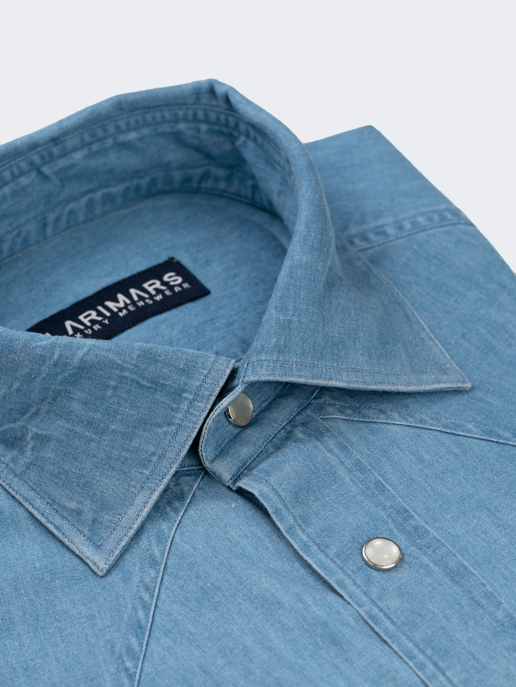 Light Wash | Double Stack Button | Western Denim