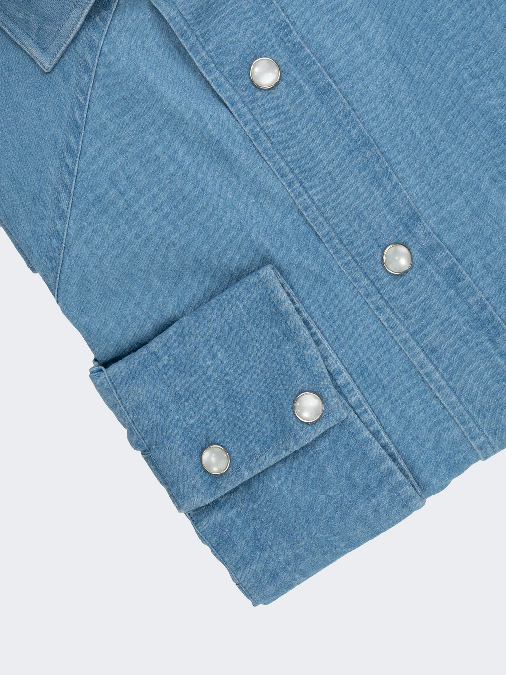 Light Wash | Double Stack Button | Western Denim