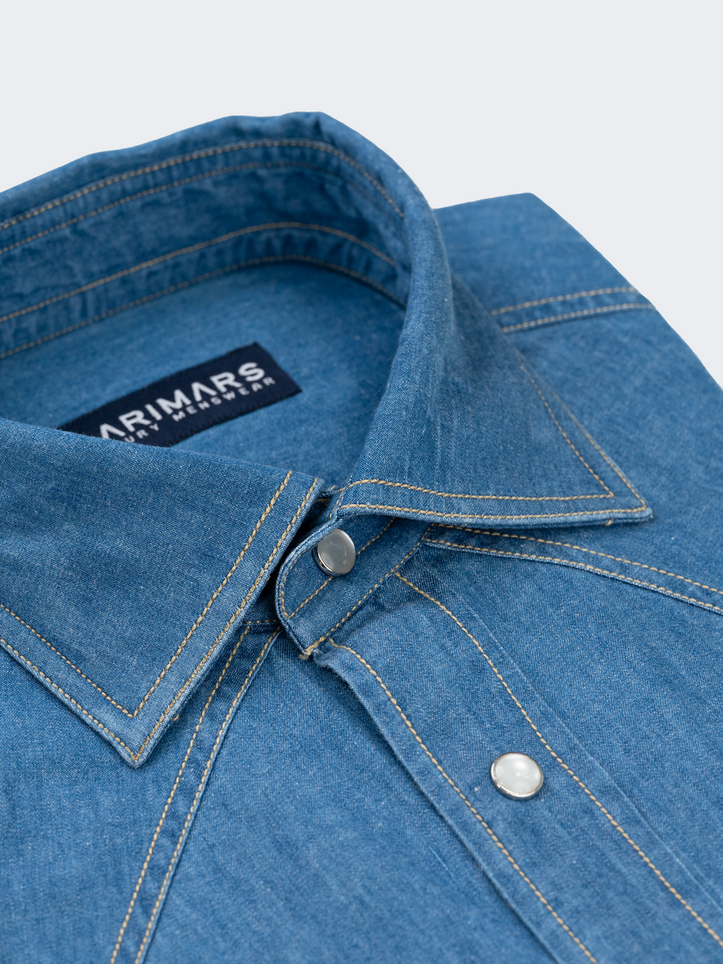Medium Wash | Double Stack Button | Western Denim