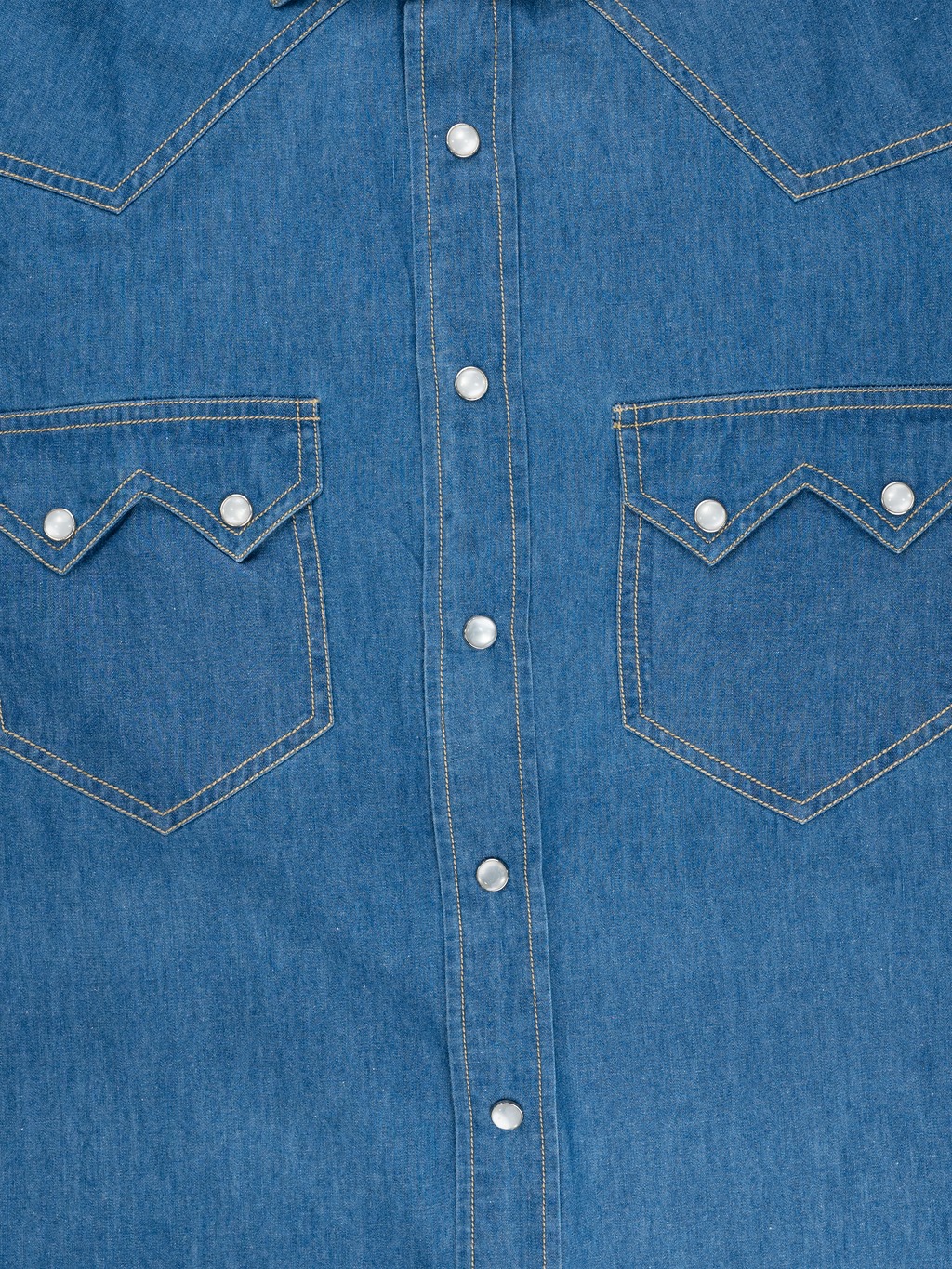 Medium Wash | Double Stack Button | Western Denim