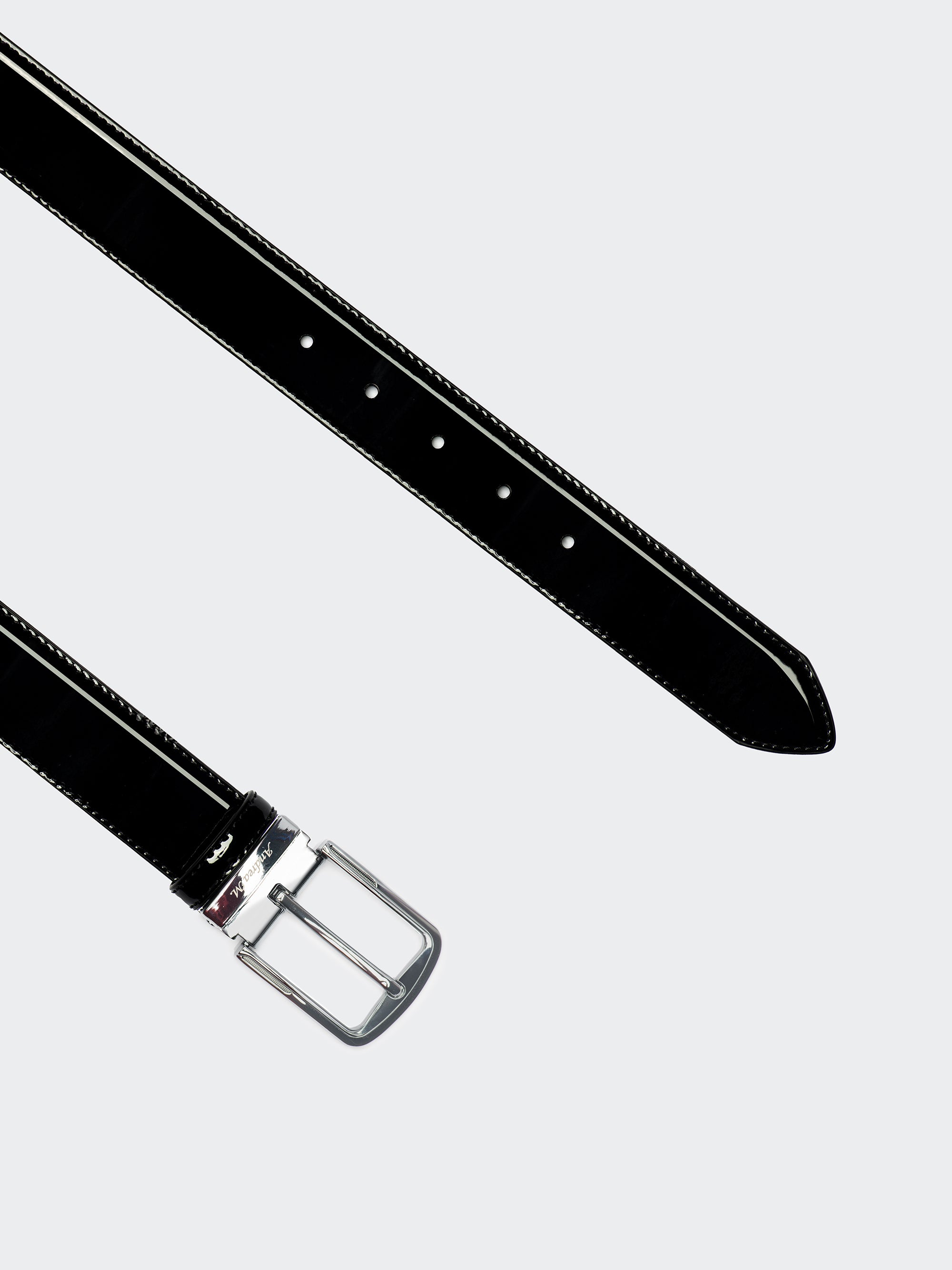 Black Tuxedo - Italian Leather Belt