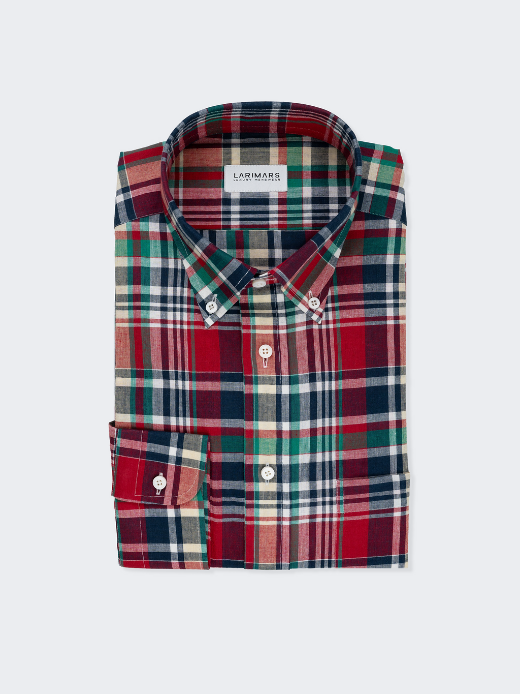 Maroon & Green Madras Check