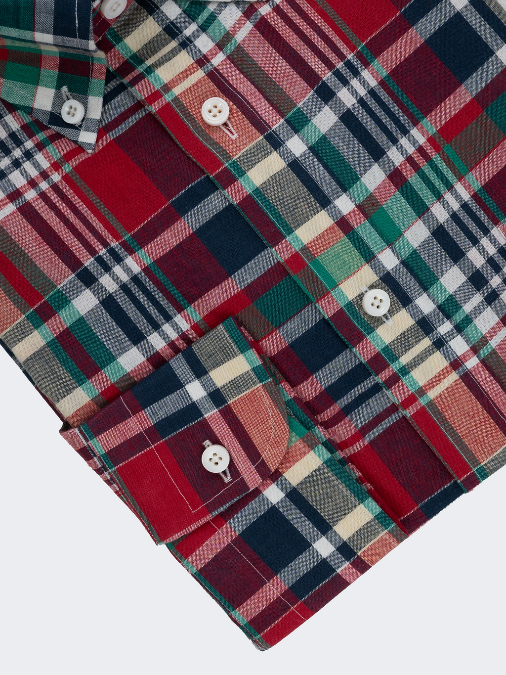 Maroon & Green Madras Check