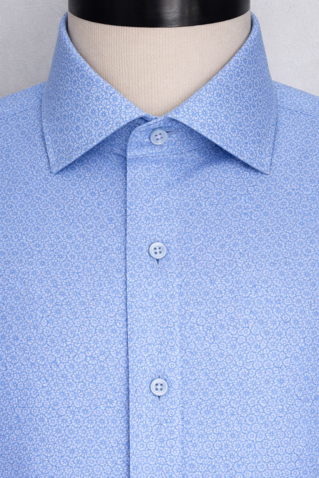 Indigo Wheel Print | Cotton Shirt