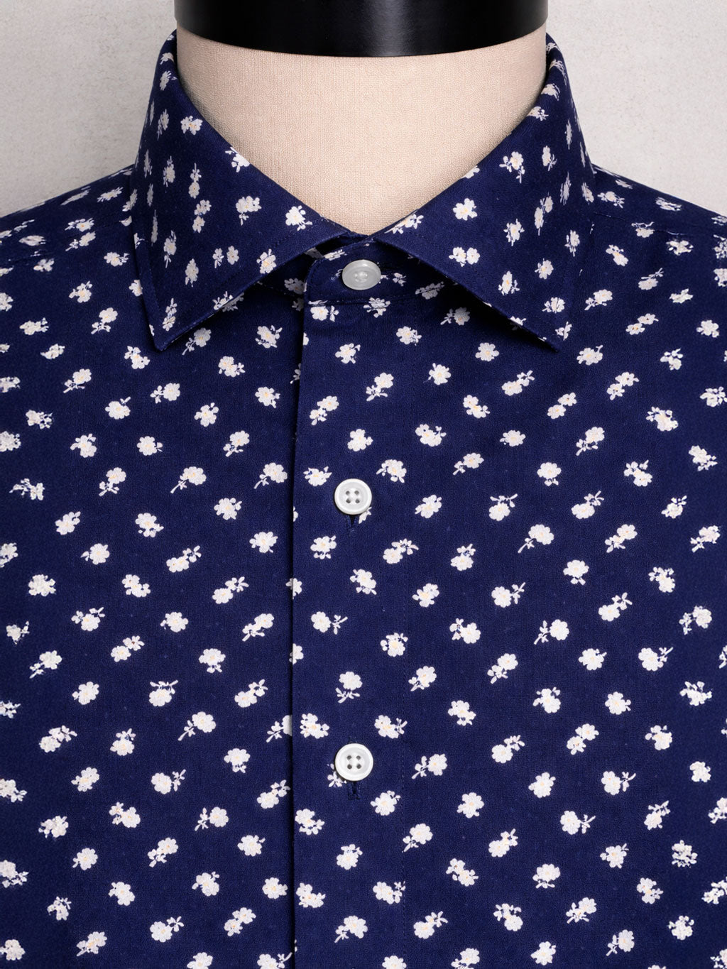 Floral Grid Print | Cotton Shirt