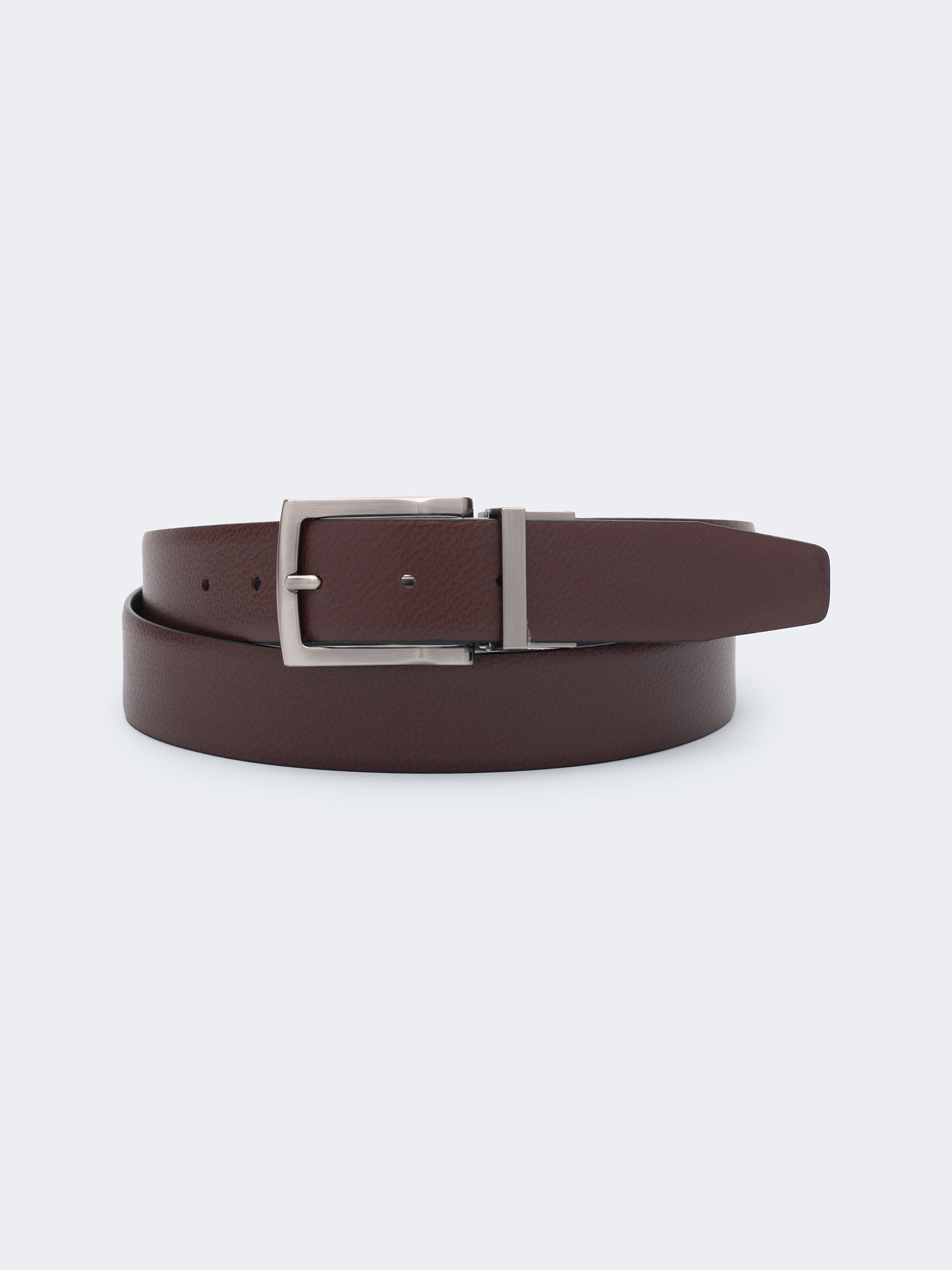 Motif marron - Ceinture en cuir italien
