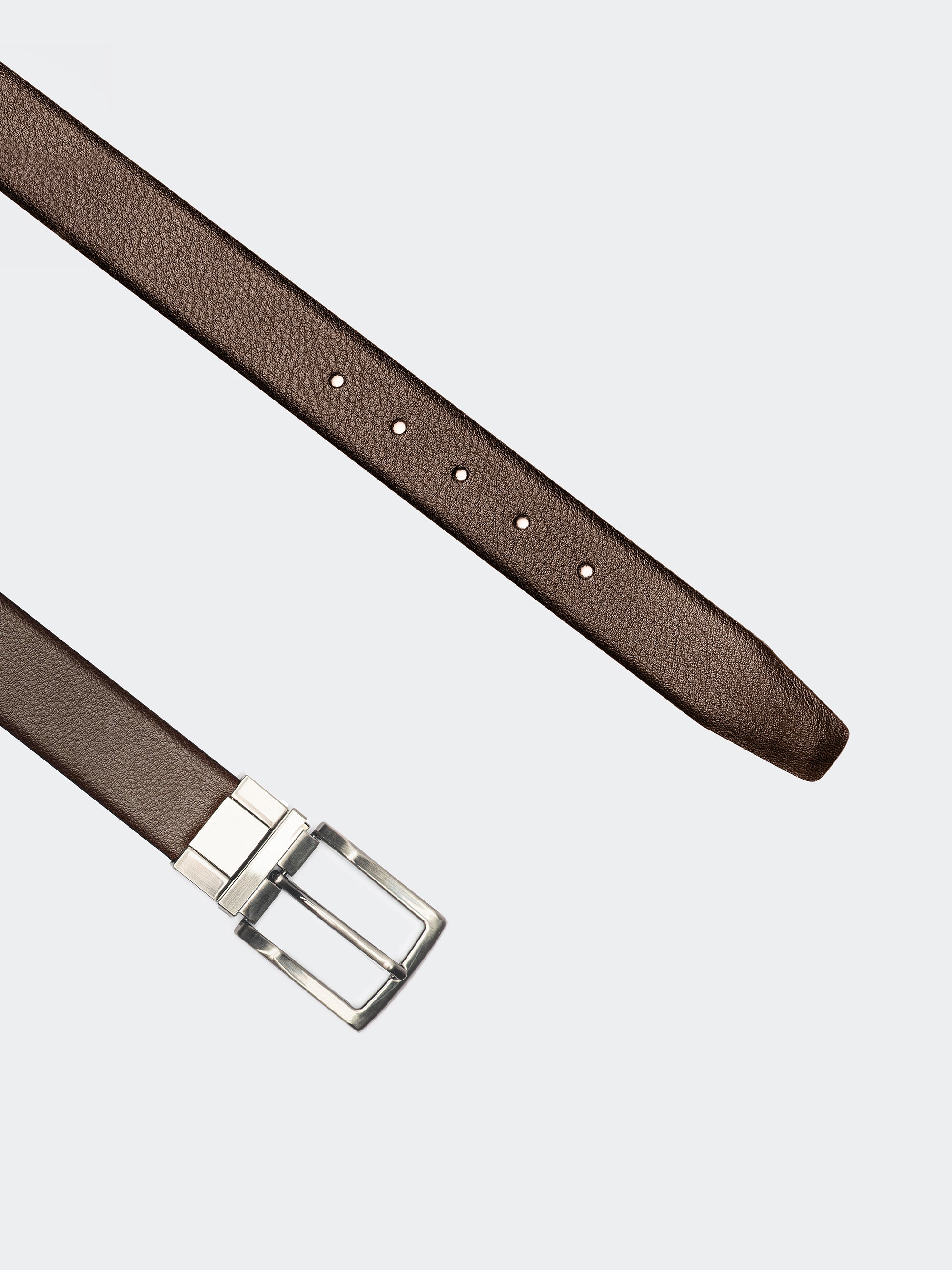 Brown Pattern - Italian Leather Belt
