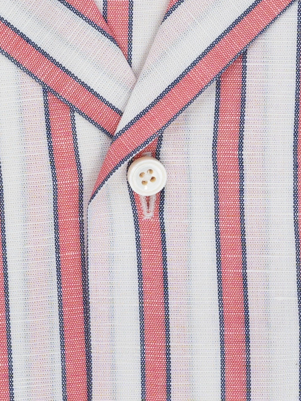Red & Navy Wide Stripe | Half Sleeve