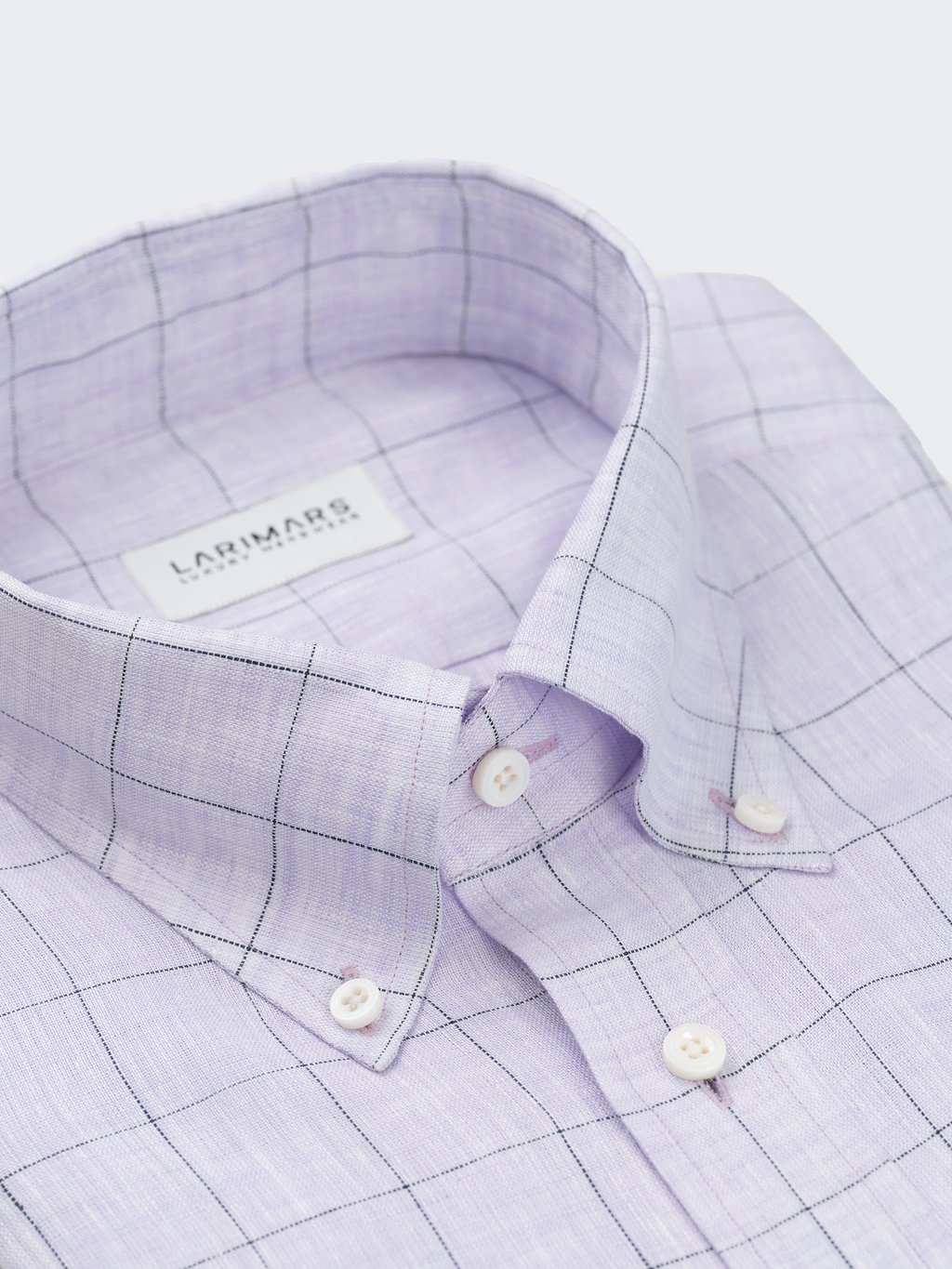 Mauve Window Check Linen