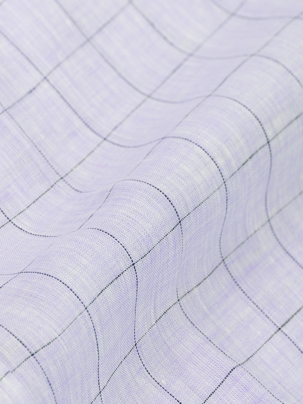 Mauve Window Check Linen
