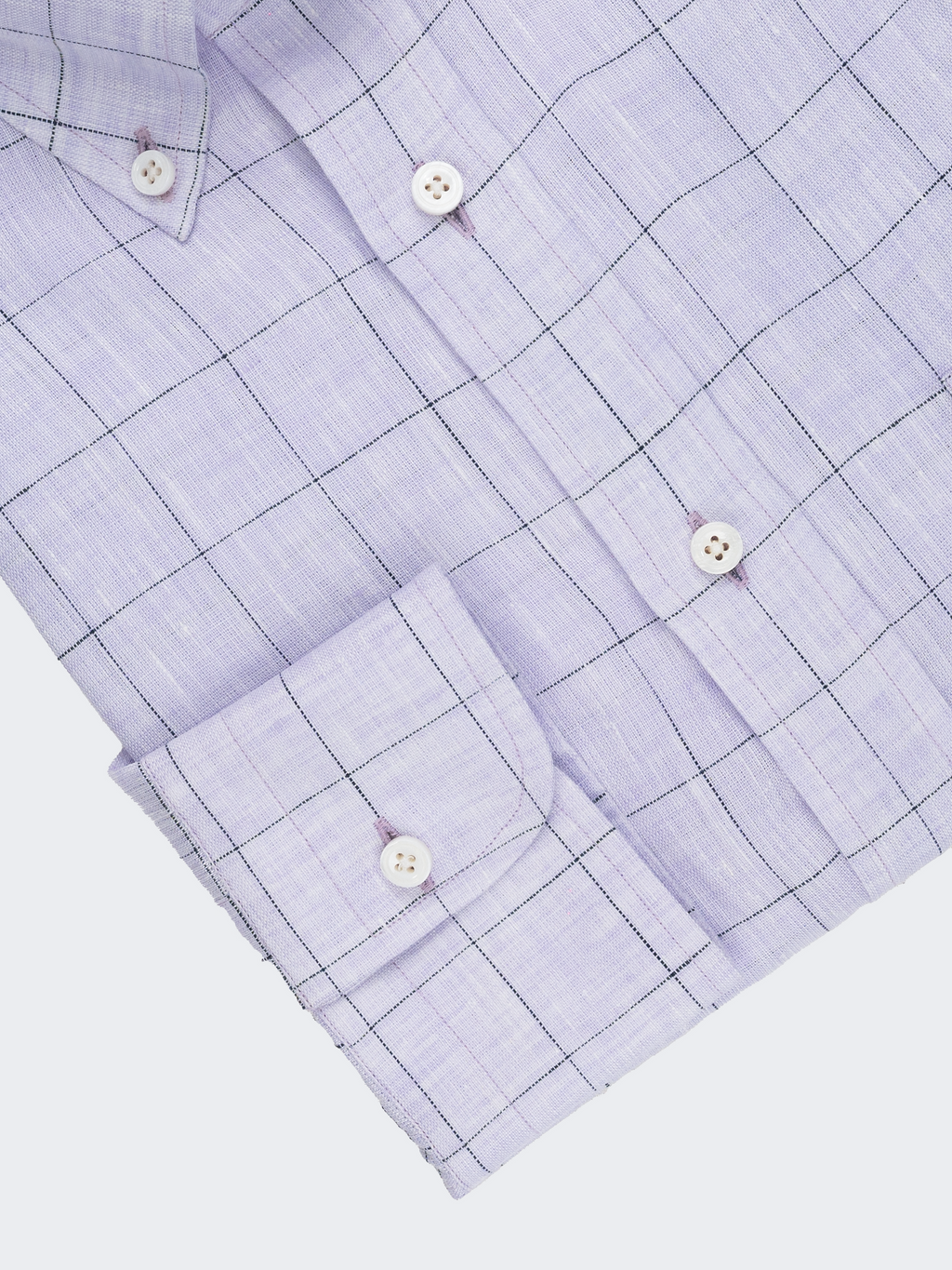 Mauve Window Check Linen