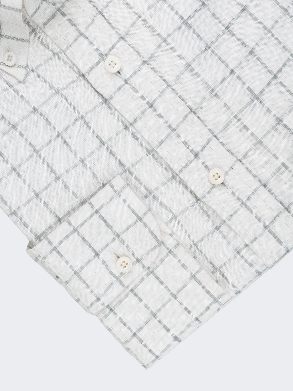 White & Grey Linen Check