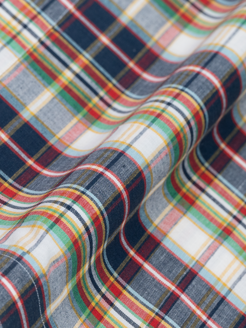 Navy & Green Madras Check