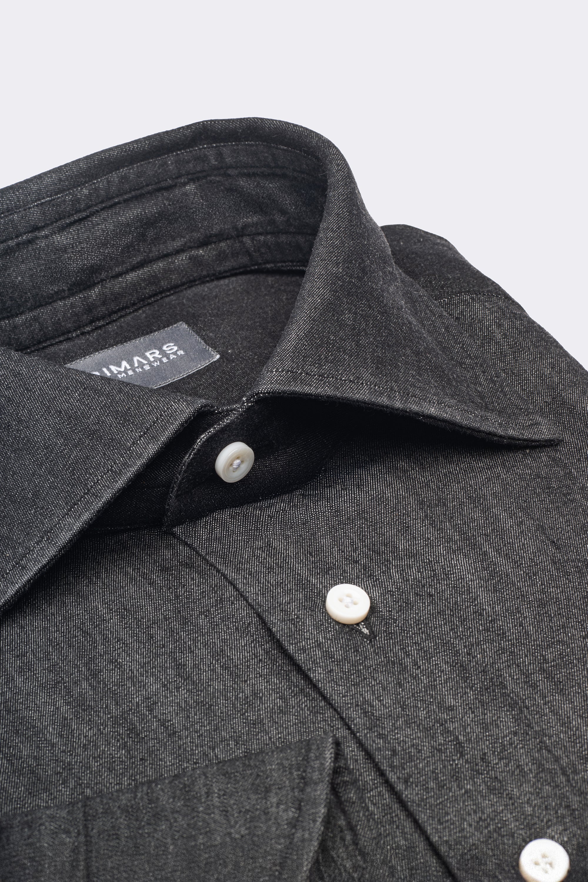 Black Denim Shirt | Dark Wash