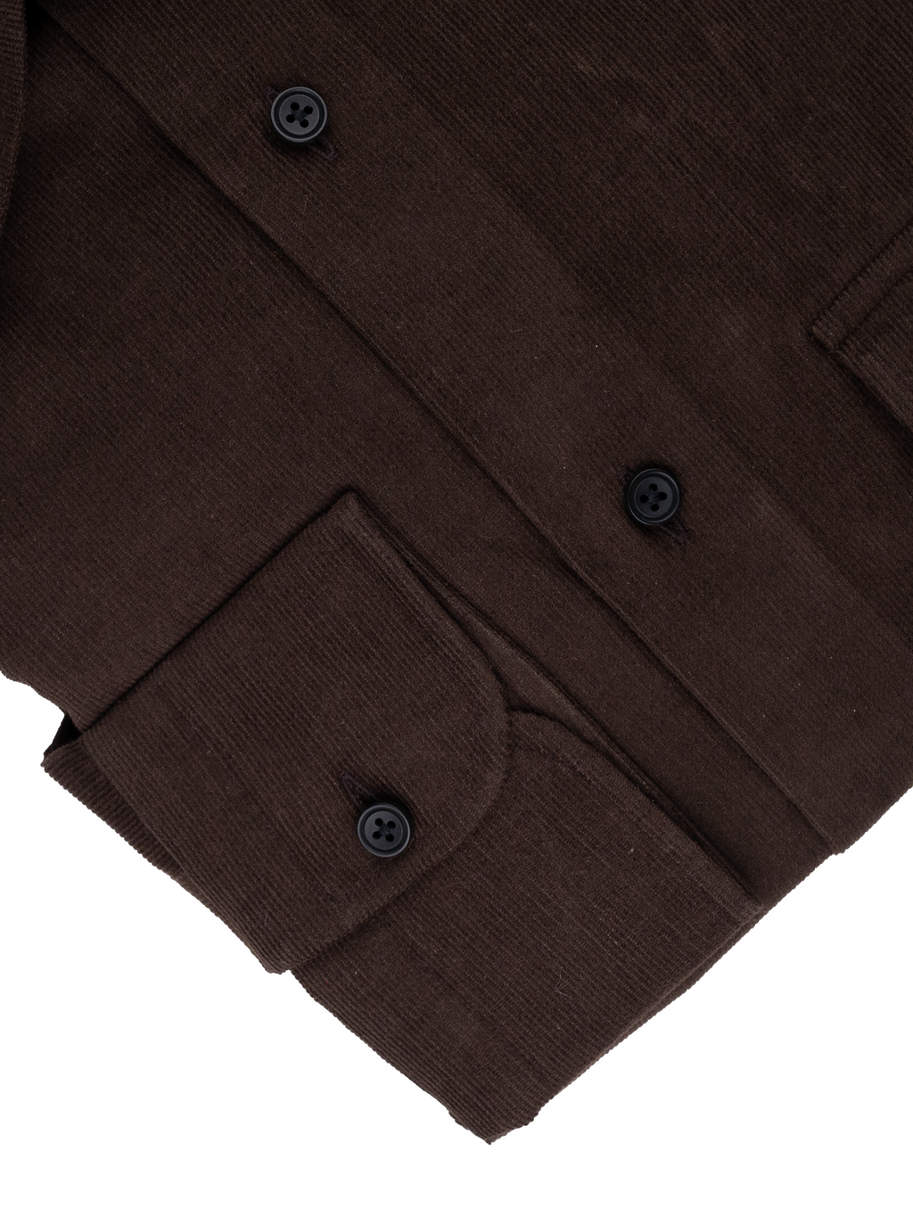 Dark Brown Corduroy | Italian Spread Collar