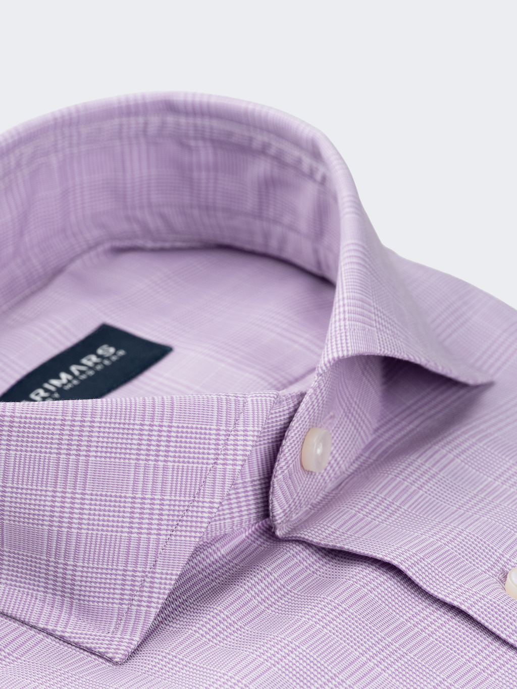 Mauve Prince of Wales Check | Cotton Shirt