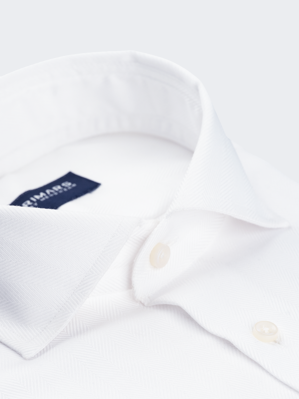 White Herringbone | Cotton Shirt