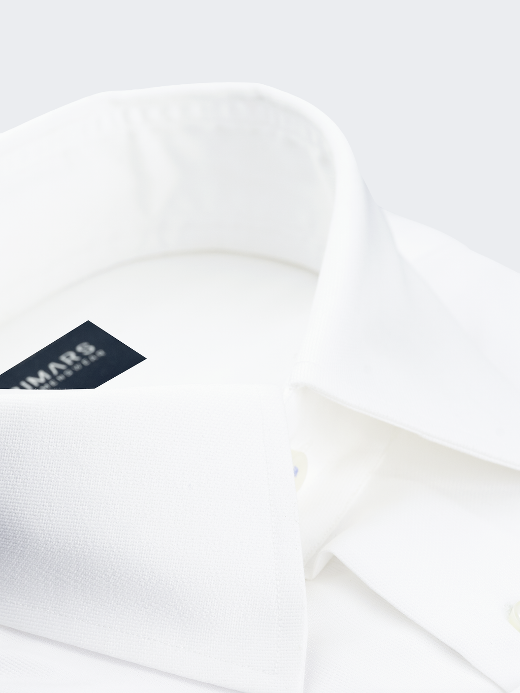 White Micro Rib Texture Shirt